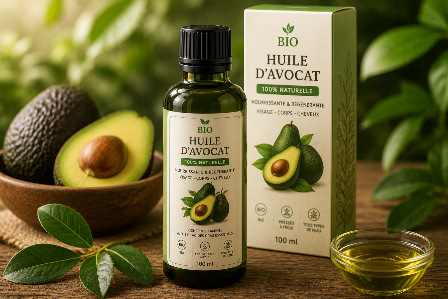 Huile d'Avocat Bio